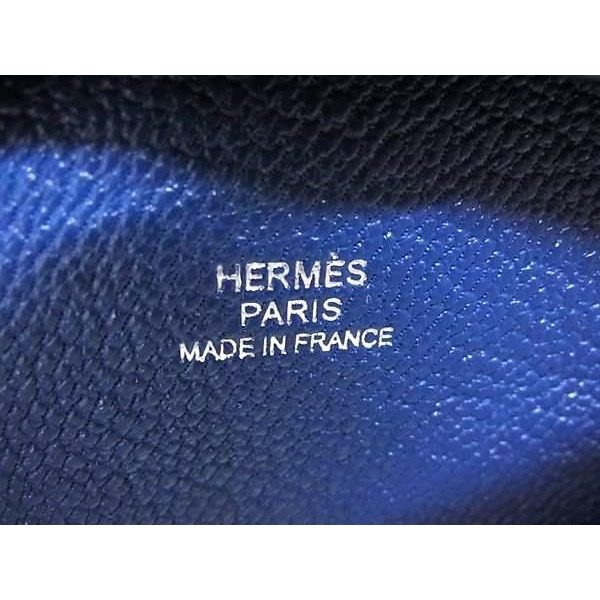 Hermes Bastia Chevre Coin Purse Navy — view 5
