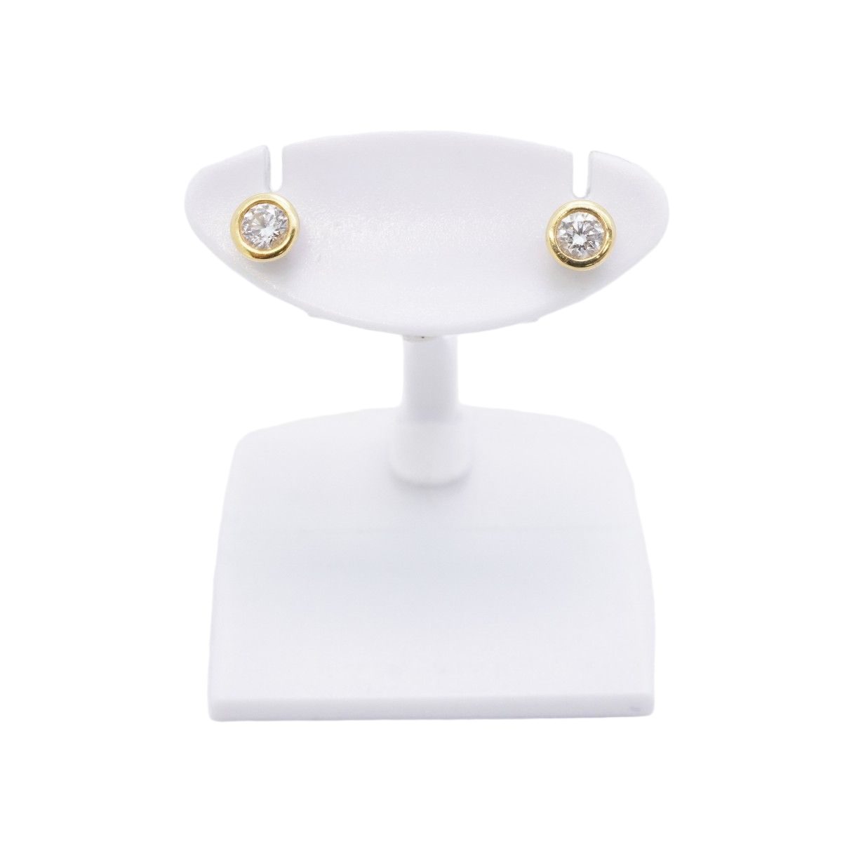 Tiffany & Co Earrings by the Yard 18k Yellow Gold Diamond — view 2