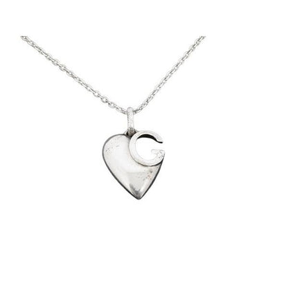 Gucci Necklace G Logo Silver SV 925 Heart — view 2
