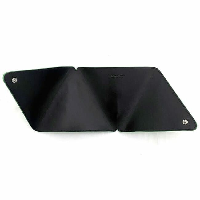 Bottega Veneta Pouch Green 651441 Excellent Condition Leather Preowned