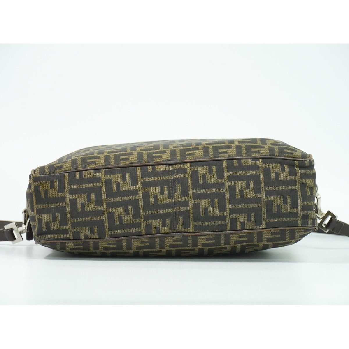 Fendi Zucca 2-Way Business Shoulder Bag Canvas Brown — view 3