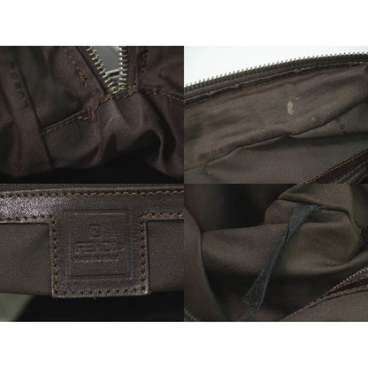 Fendi Zucca 2-Way Business Shoulder Bag Canvas Brown — view 9