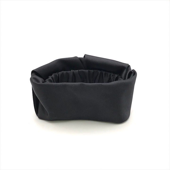 Prada Satin Scrunchie Hair Tie Black