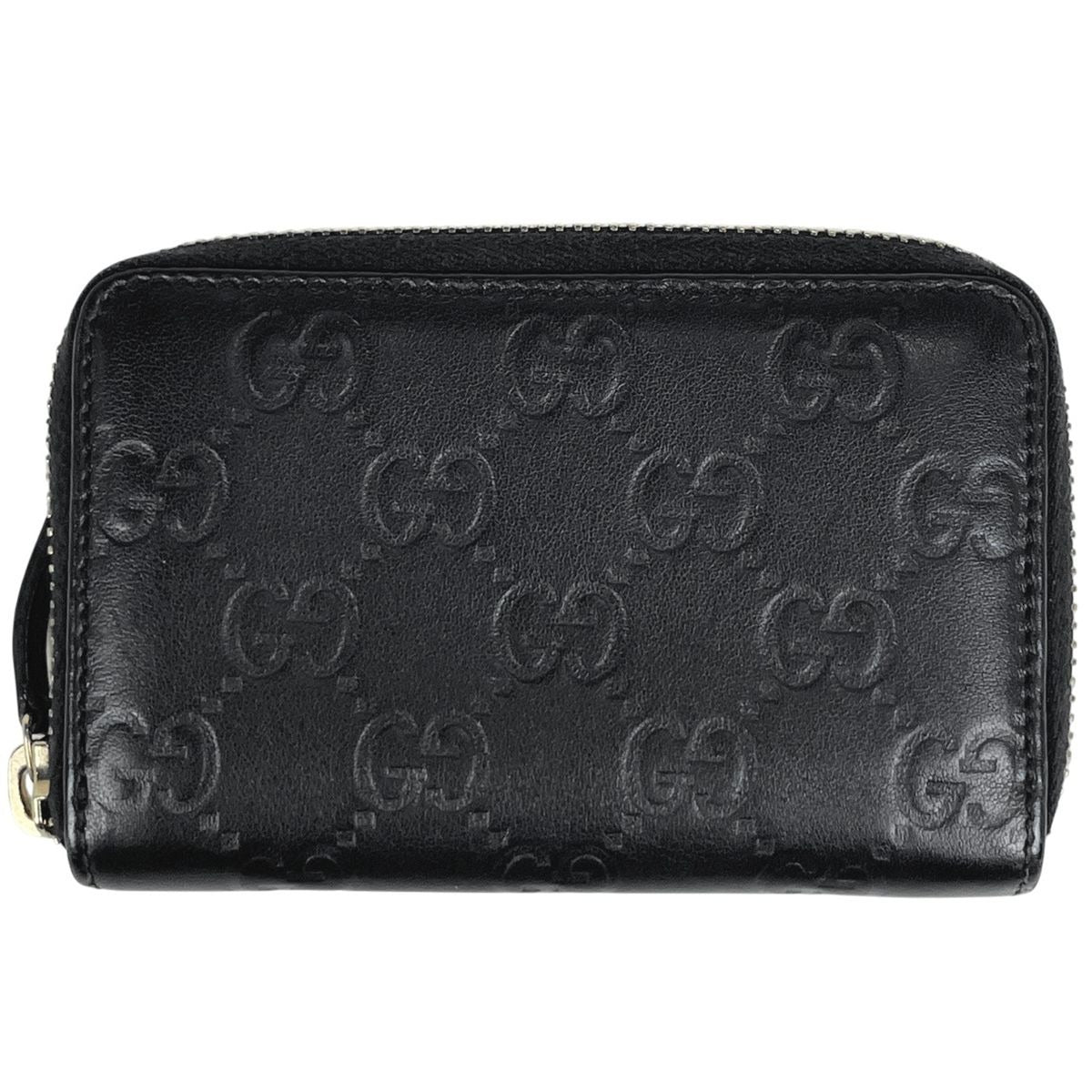 Gucci Guccissima Coin Purse Leather Black
