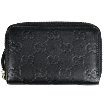 Gucci Guccissima Coin Purse Leather Black