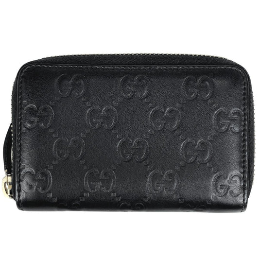 Gucci Guccissima Coin Purse Leather Black