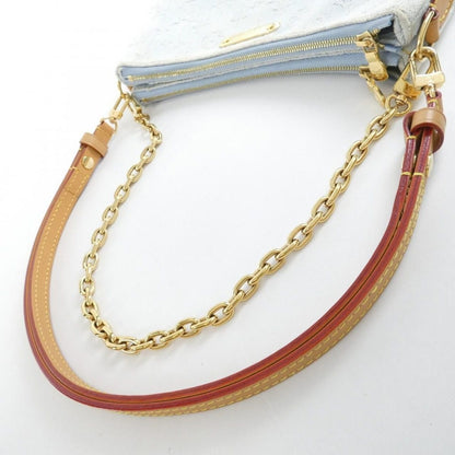 Louis Vuitton Monogram Denim Pochette Rive Shoulder Bag — view 8