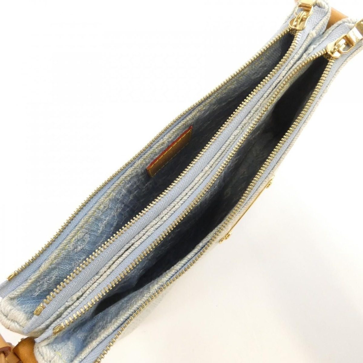 Louis Vuitton Monogram Denim Pochette Rive Shoulder Bag — view 9
