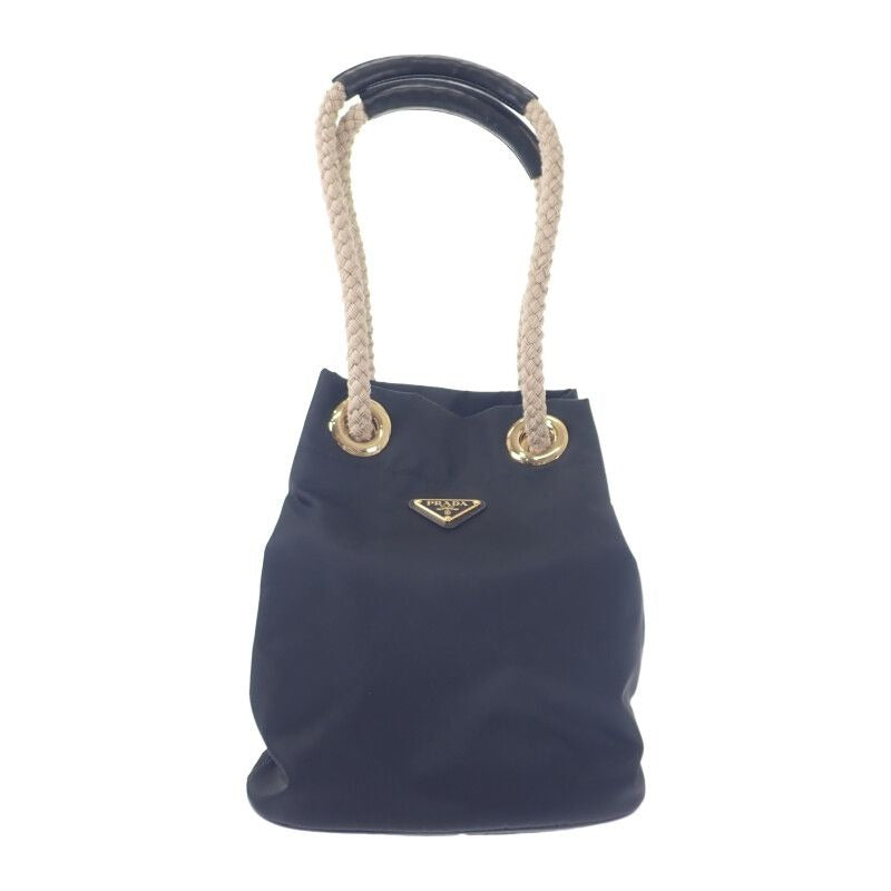Prada Mariner Small Bucket Bag 1 Be082 Shoulder Nylon Black Logo