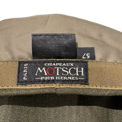 Hermes Chapeaux Motsch Leather Belt Hunting Men's Olive 57