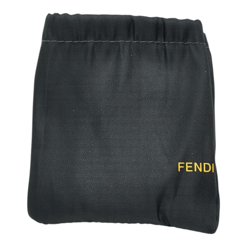 Fendi Zucchino Key Case 6-ribbon 8ap002 Orange Leather Women's Fendi