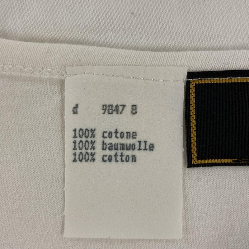 Fendi Short Sleeve T-shirt Size J 42 Women - White Black And Red Embroidery