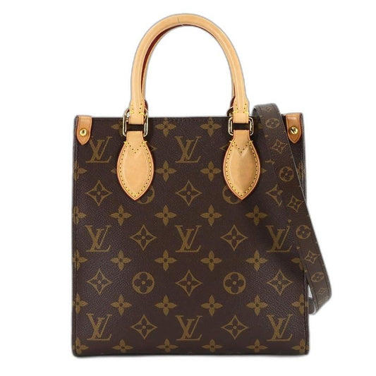 Louis Vuitton Monogram Sac Plat BB 2-Way Bag Brown