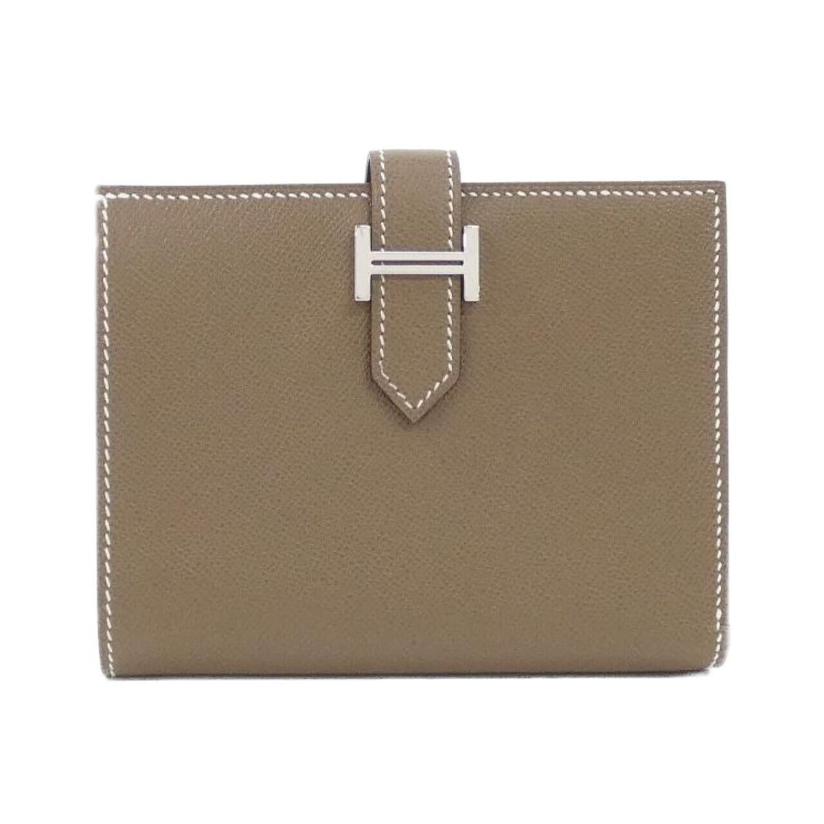 Hermes Bearn Compact Wallet Etoupe