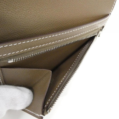 Hermes Bearn Compact Wallet Etoupe — view 5