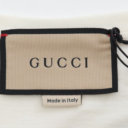 Gucci Tank Top Interlocking Cotton White Pink Multicolor — view 3