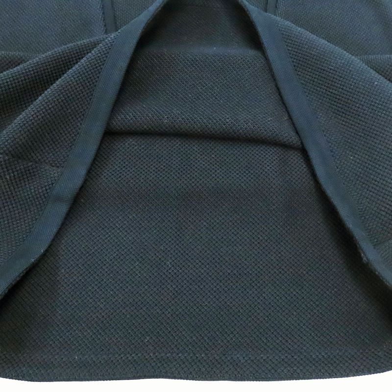 Hermes Waffle Knit Sleeveless Dress Black 100% Cotton Black Women's