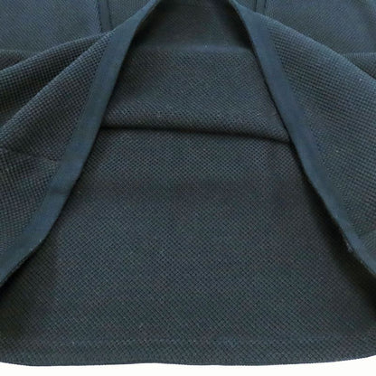 Hermes Waffle Knit Sleeveless Dress Black 100% Cotton Black Women's