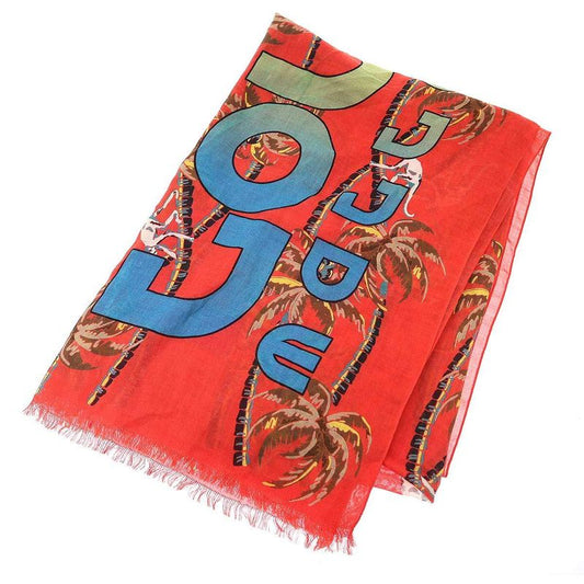 Louis Vuitton 18ss Etoile Palm Tree Shawl Mp1974 Red
