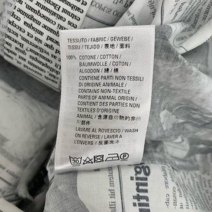 Balenciaga Shirt Long Sleeves Top Newspaper Pattern Men's