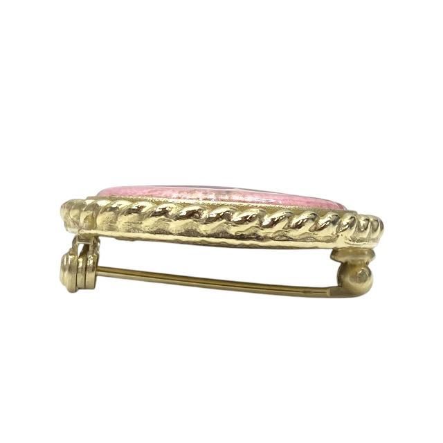 Chanel Brooch Pin Brooch Accessories Small Accessories Coco Mark GP Gold Pink