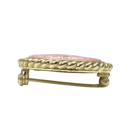 Chanel Brooch Pin Brooch Accessories Small Accessories Coco Mark GP Gold Pink