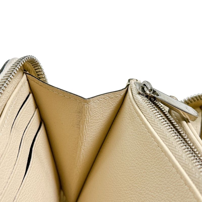 Louis Vuitton M61868 Monogram Mahina Round Zipper Zippy Wallet Long Wallet