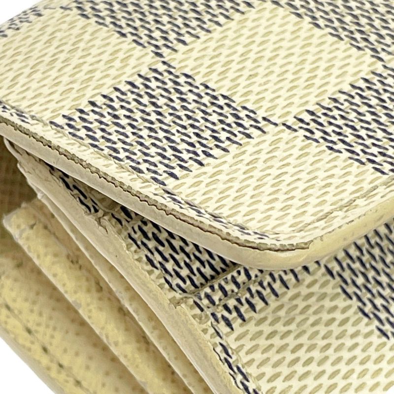 Louis Vuitton N61735 Damier Azure PVC Portefeuille Sarah Long Wallet White