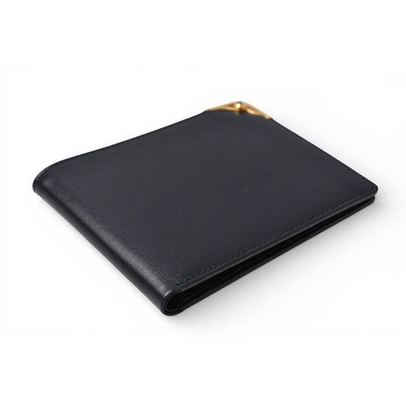 Cartier Fold Wallet Bifold Billfold Vintage Sapphire Leather — view 5