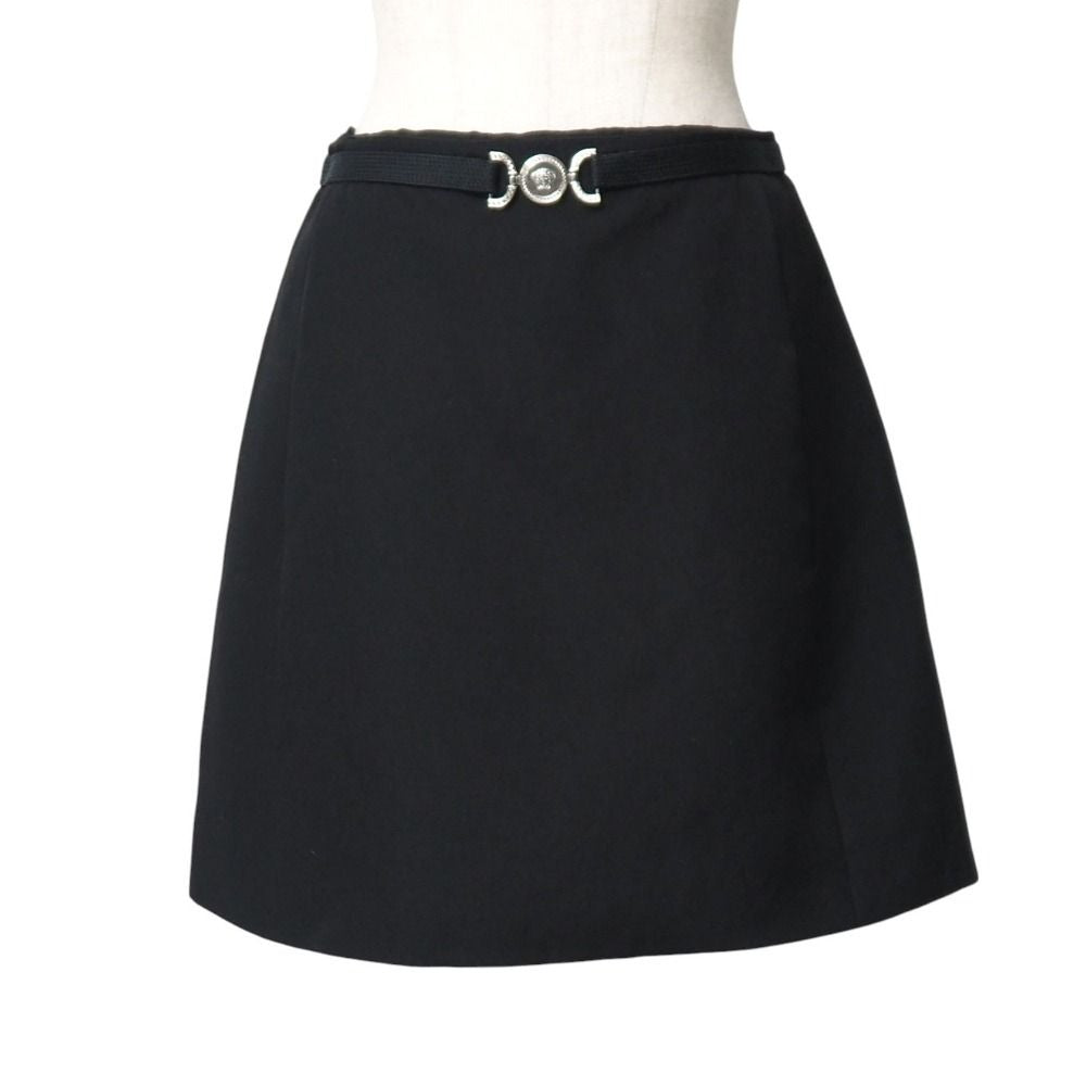 Versace Mini Skirt 38 Medusa Black