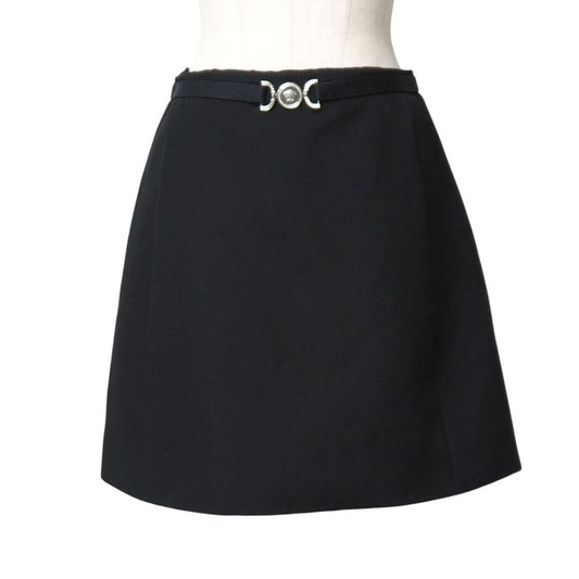 Versace Mini Skirt 38 Medusa Black