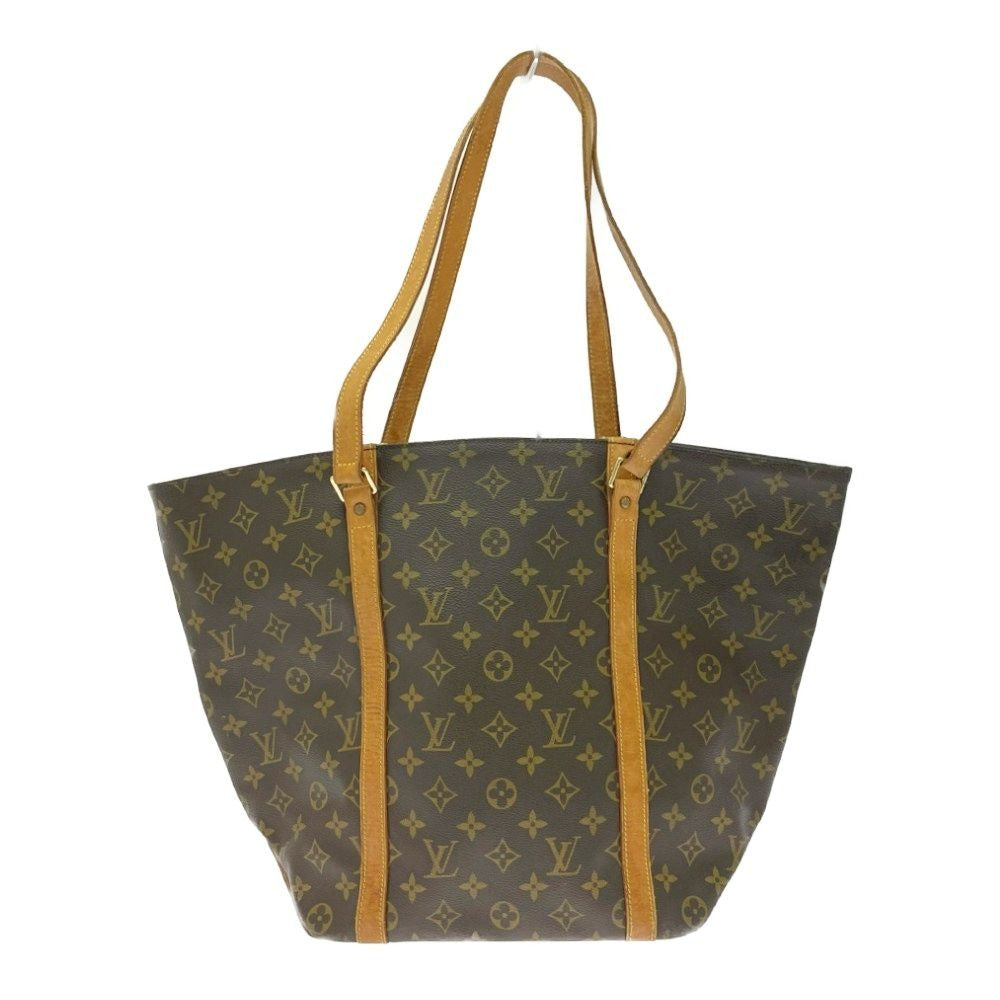 Louis Vuitton Monogram Sac Shopping Tote Brown