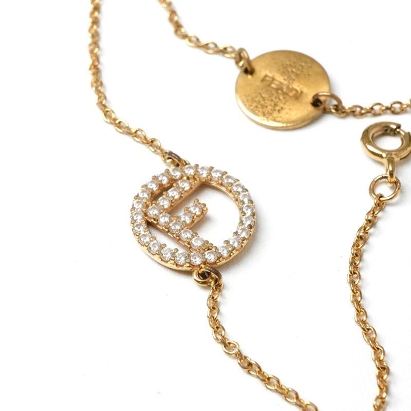 Fendi F's Bracelet Rhinestone