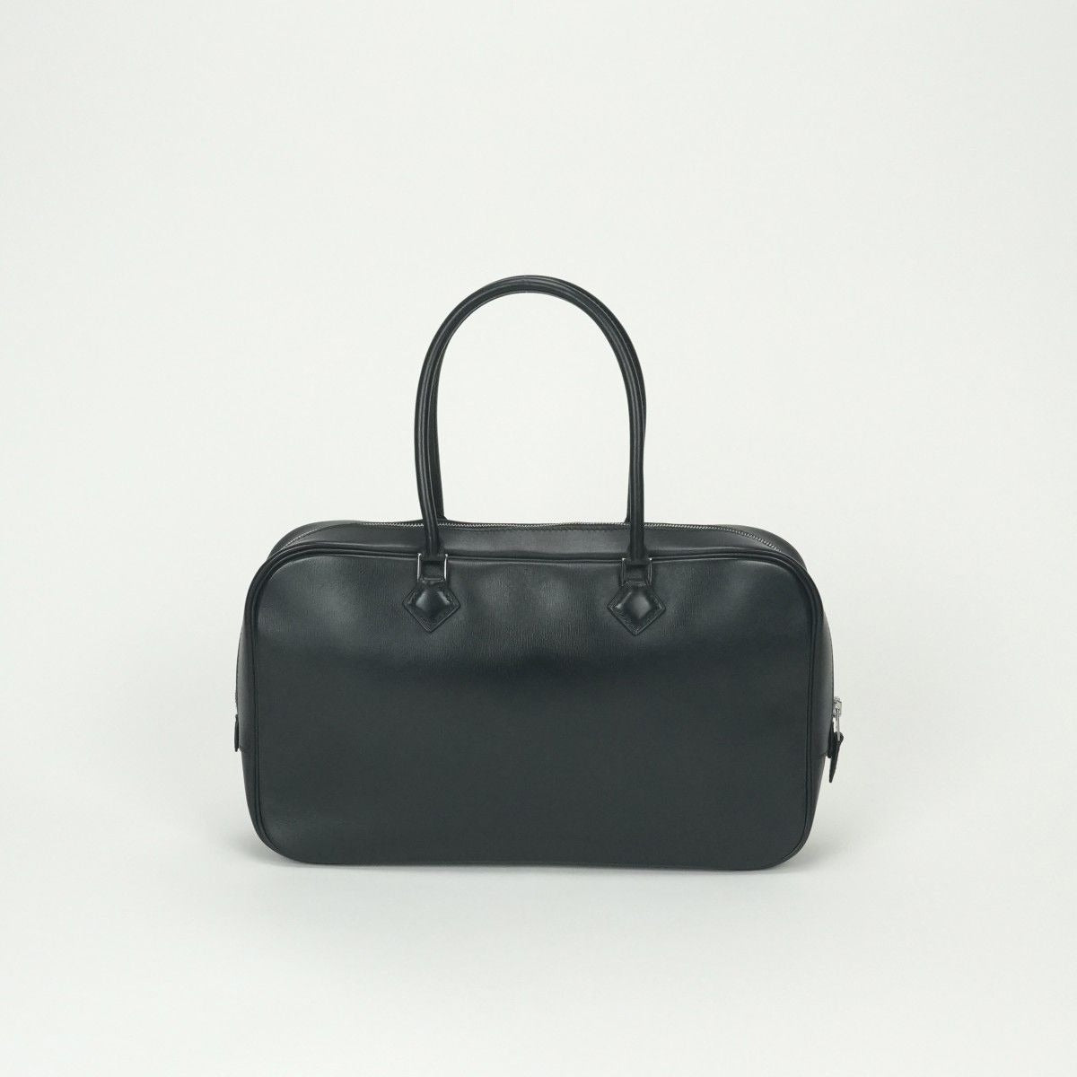 Hermes Plume Elan 28 Tote Box Calf Noir Black
