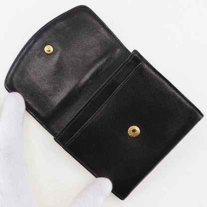 Chanel Coco Mark Vintage Lambskin Black Ladies Coin Case