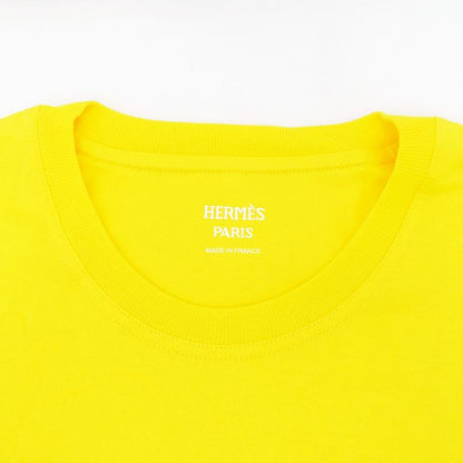 Hermes Shirt Dress - Promenade Yellow - Size 34 Cotton Short Sleeve