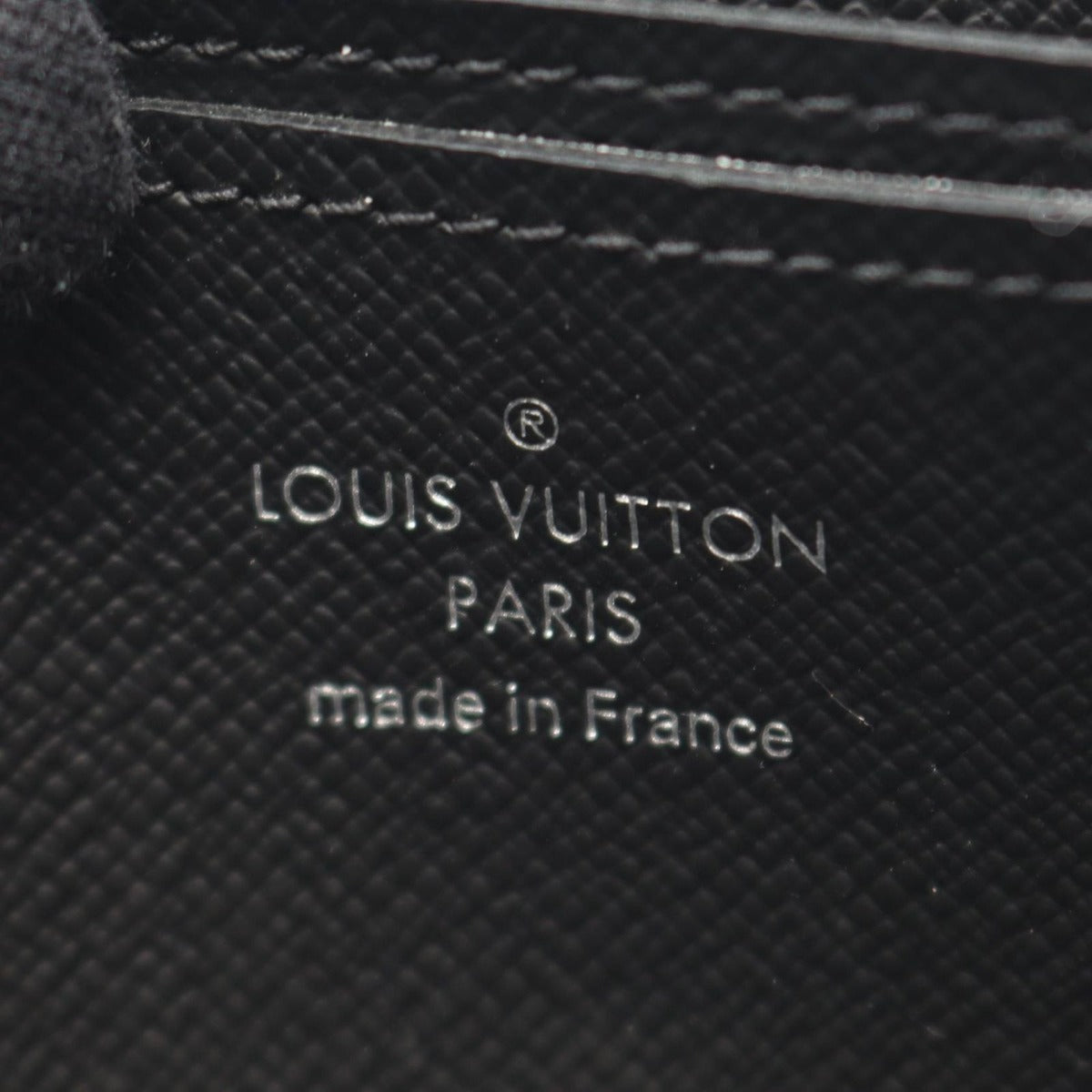 Louis Vuitton Coin Case Zippy Purse Noir Black Leather Ardoise — view 4