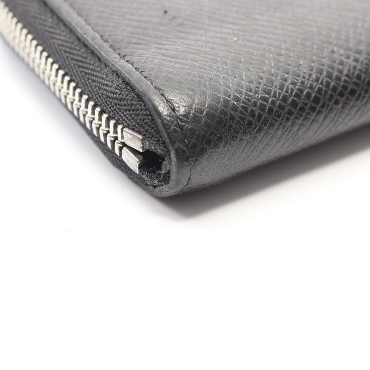Louis Vuitton Coin Case Zippy Purse Noir Black Leather Ardoise — view 6
