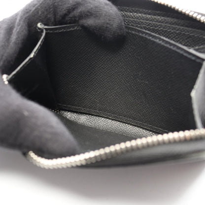 Louis Vuitton Coin Case Zippy Purse Noir Black Leather Ardoise — view 8