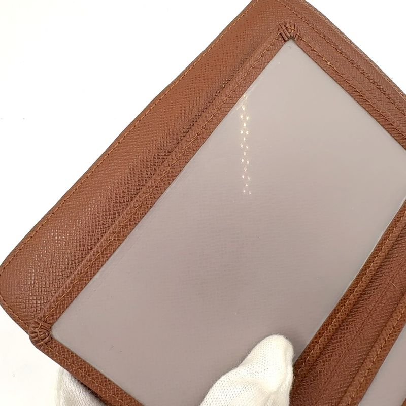 Louis Vuitton Porte Papier Zip Monogram PVC Brown Bifold Wallet Gold M61207