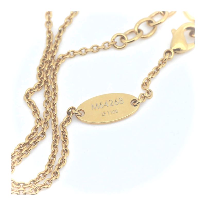Louis Vuitton V Escential Necklace M64268 Gold Pawnshop Item