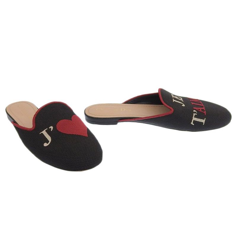 With Box Dior 2019 Item DIOR Amour Heart Mules Sandals 36.5 Women's Price: