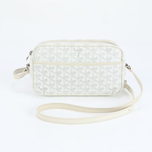 Current Goyard Cup Veil PM Herringbone Leather Shoulder Bag Crossbody Women ERE
