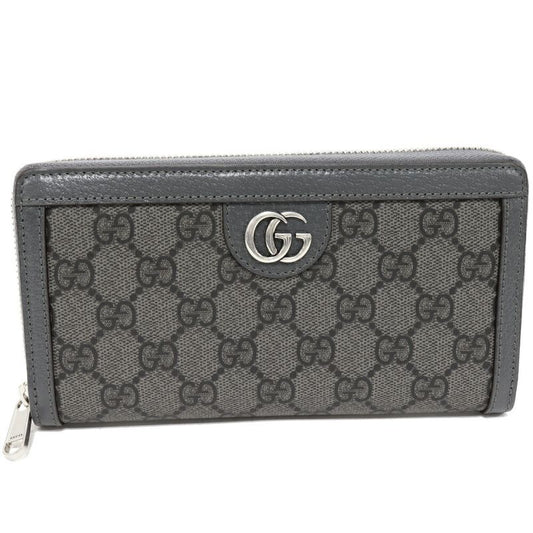 Gucci Round Zipper Long Wallet With Coin Purse Ophidia GG Supreme Zip-around