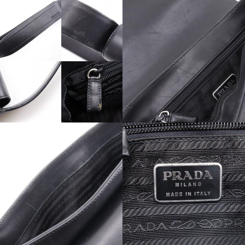 Prada Calf Black Unisex Shoulder Bag