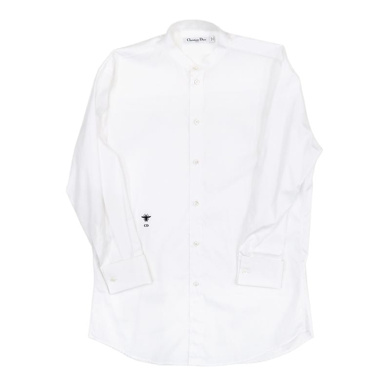 Dior Blouse No Color Bi White 34 Hachi Logo Embroidery Long Sleeve