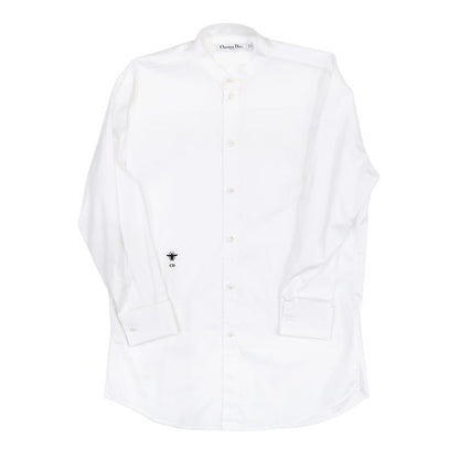 Dior Blouse No Color Bi White 34 Hachi Logo Embroidery Long Sleeve