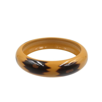 Hermes Lacquerwood Lacquer Brown Bangle 0134