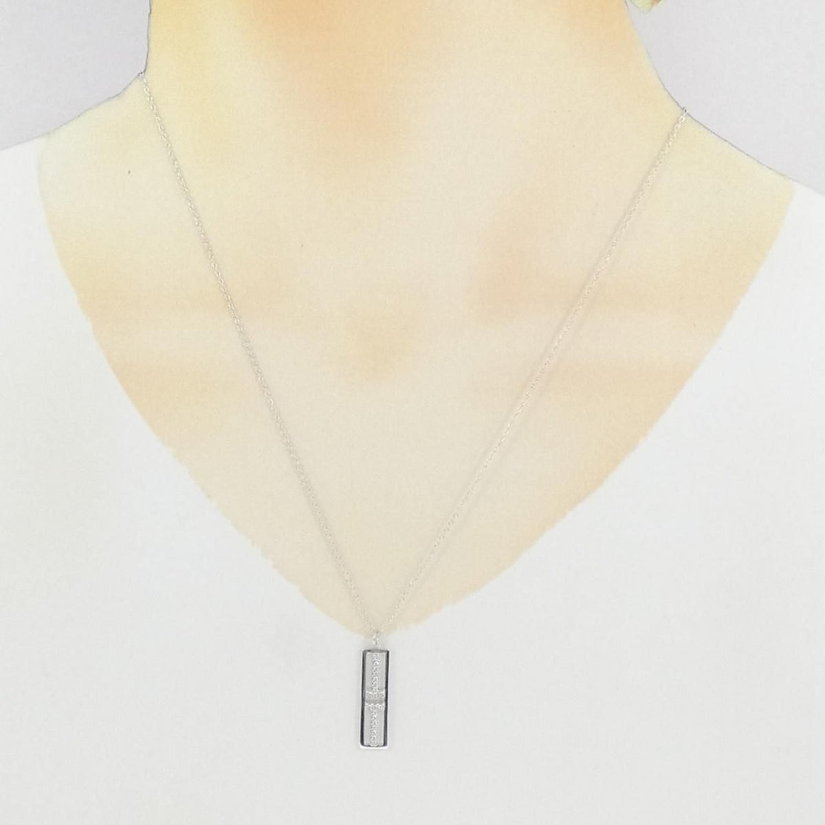 Tiffany Two Open Bar Tical Necklace — view 6