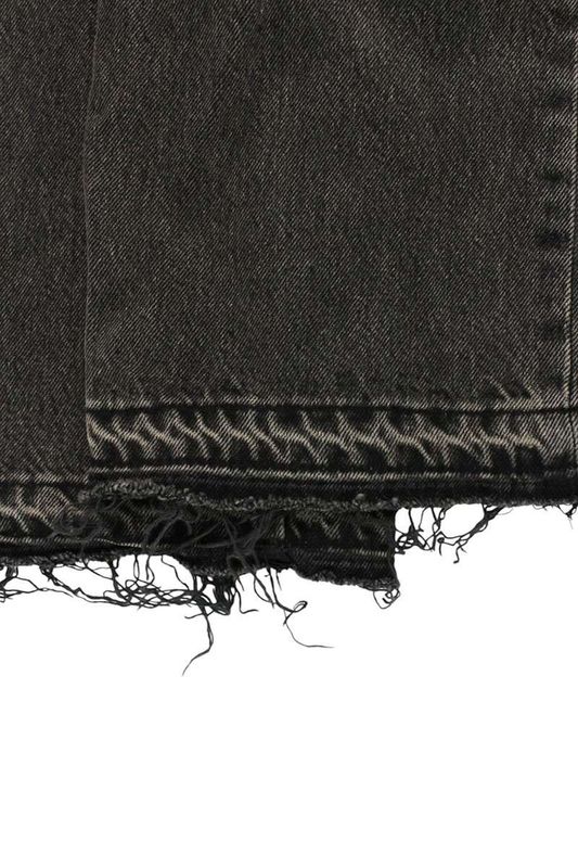 Celine 2n932947f Wesley Jeans Cut Off Charcoal Wash Denim Pants Men's 33